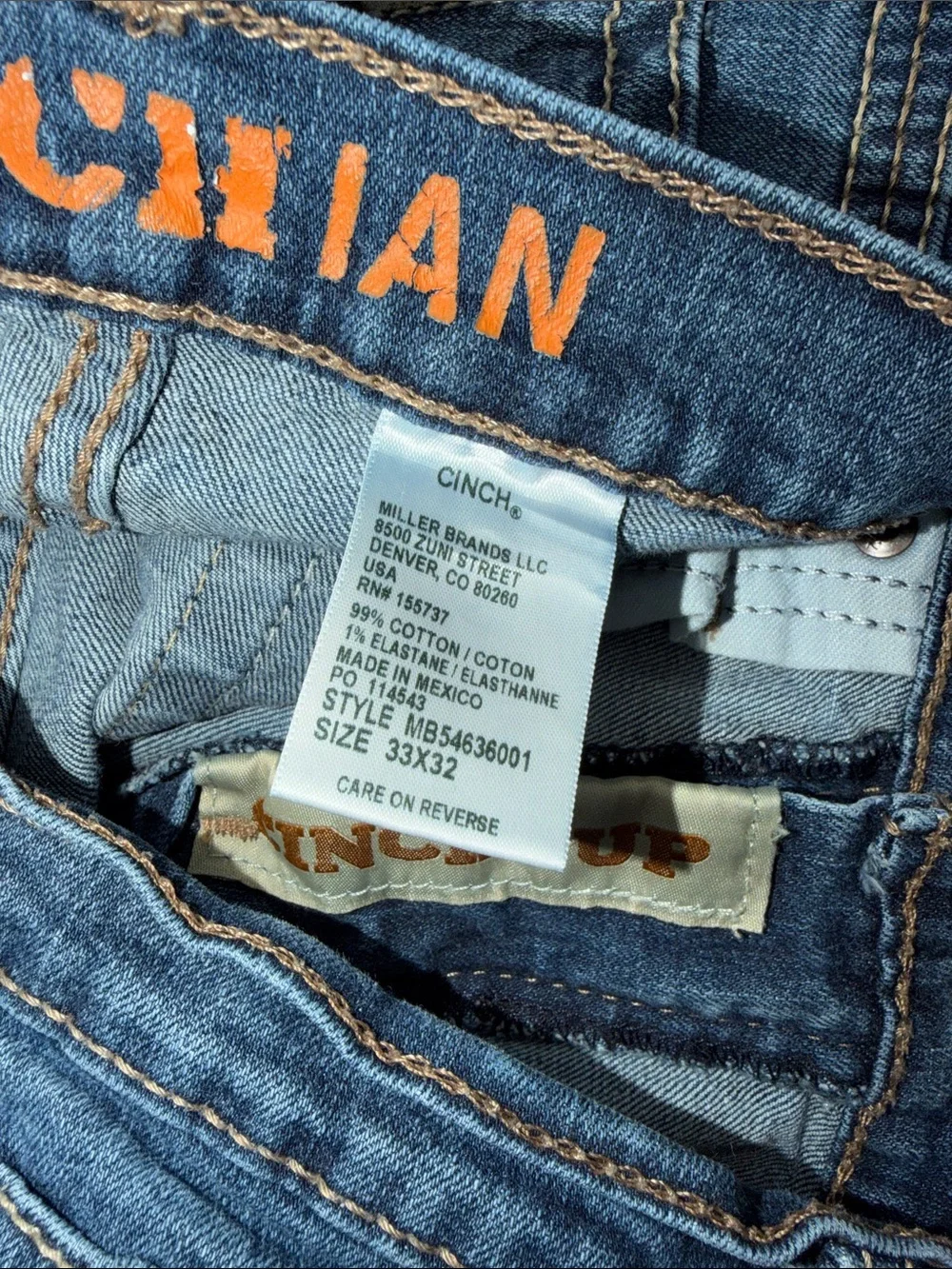 Cinch Men’s Bootcut Jeans in Blue Wash
